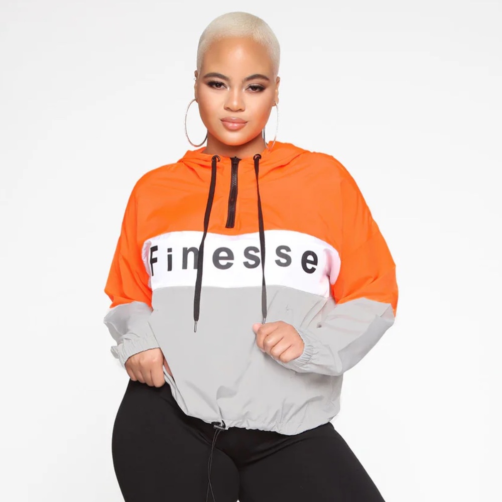 Fashion Nova Finesse Windbreaker Size 2X